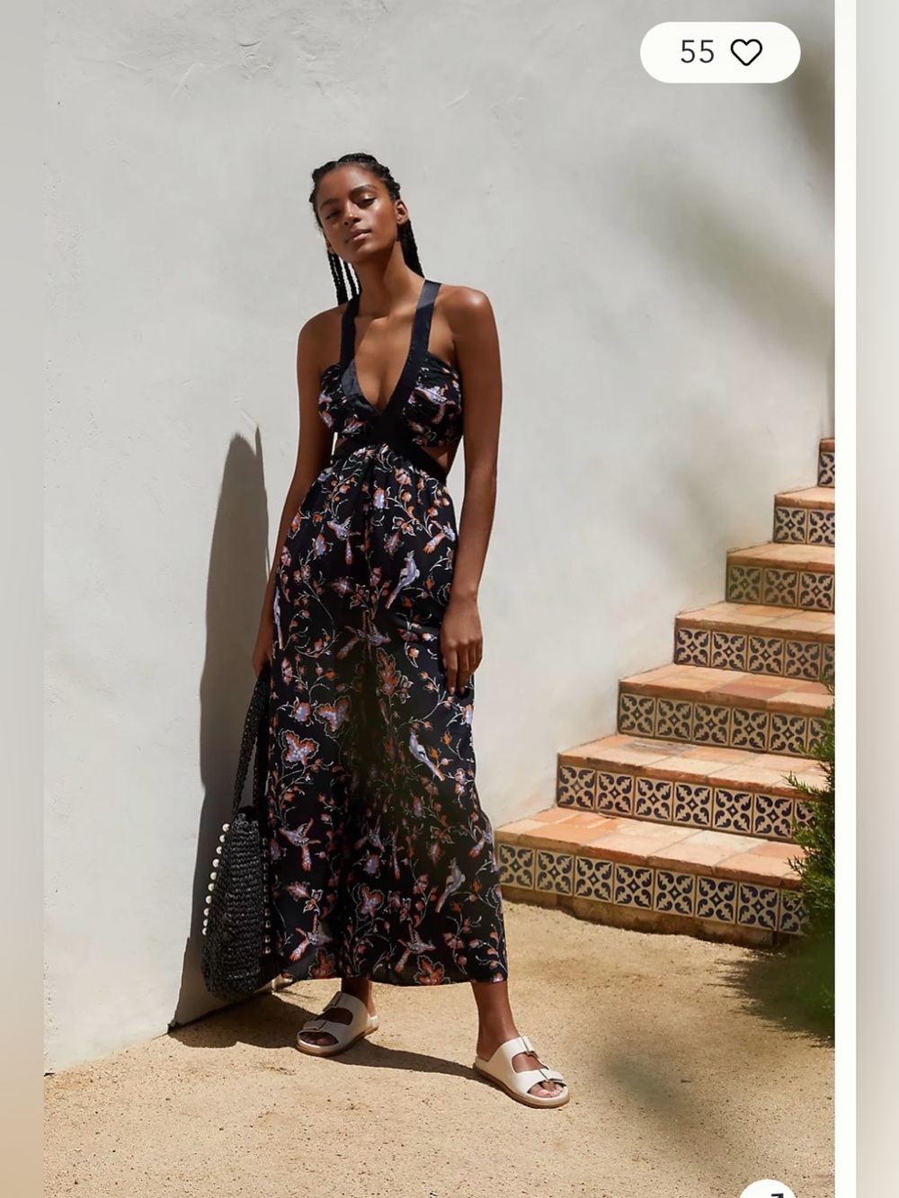 Anthropologie The Brinley V-Neck Jumpsuit